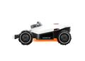 White and orange lawn mower with 'Mammotion' branding on a white background
