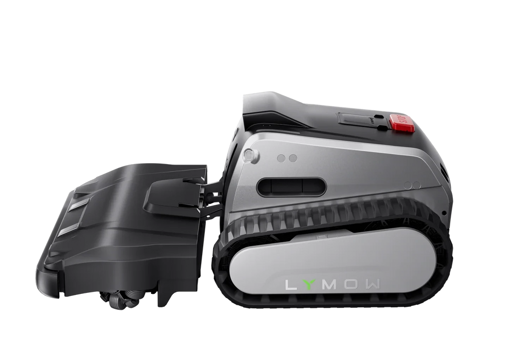 lymow one plus robotic mower side on view